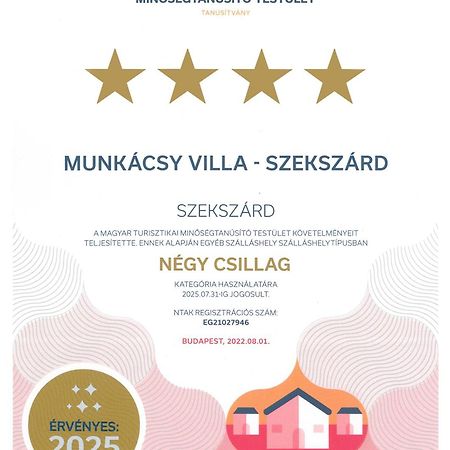 Munkacsy Villa - เซคซาร์ด ภายนอก รูปภาพ